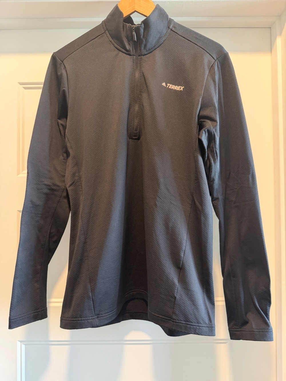Adidas TERREX Multi Half-Zip Long Sleeve Black Performance Jacket Size Medium